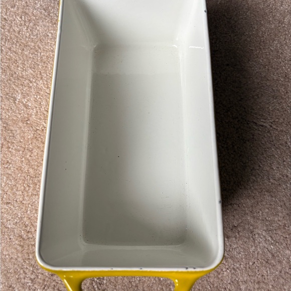 Yellow Rectangle Enamel  Bakeware Dish - Picture 2 of 5